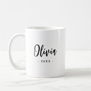Bruidsmeisje Modern Mok Cadeau   Zwart Wit