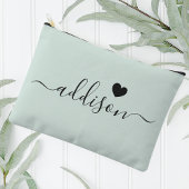 Bruidsmeisje Modern Schrift Licht Munt Hart Etui