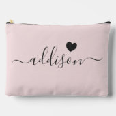 Bruidsmeisje Modern Schrift Roze Hart Etui (Voorkant)