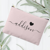 Bruidsmeisje Modern Schrift Roze Hart Etui