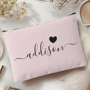 Bruidsmeisje Modern Schrift Roze Hart Etui