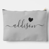 Bruidsmeisje Modern Schrift Warm Grijs Hart Etui (Achterkant)