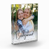 Bruidsmeisje Moderne Minimalistische Bachelorette Fotoblokken (Links)