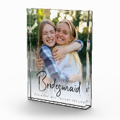 Bruidsmeisje Moderne Minimalistische Bachelorette Fotoblokken (Rechts)