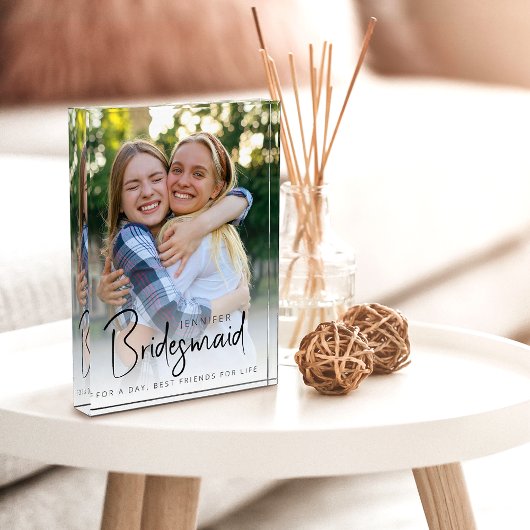 Bruidsmeisje Moderne Minimalistische Bachelorette Fotoblokken