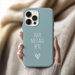 Bruidsmeisje Moederdag Teal Aangepast Schrift iPhone 15 Pro Max Case