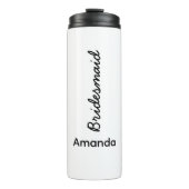 bruidsmeisje monogrammen naam bruiloft cadeau guns thermosbeker (Voorkant)