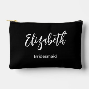 Bruidsmeisje Naam Dank Je Wel Zwarte en Witte Huwe Etui