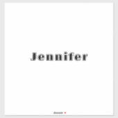 Bruidsmeisje naam Monogram bruiloft Vrijgezellenfe Sticker (Vel)