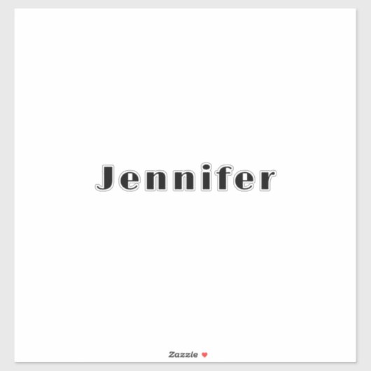 Bruidsmeisje naam Monogram bruiloft Vrijgezellenfe Sticker (Vel)