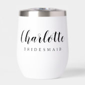 bruidsmeisje naam schattig script (Voorkant)