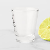 Bruidsmeisje Neutrale Bloemen Brief Bruids Party Shot Glas (Rechts)