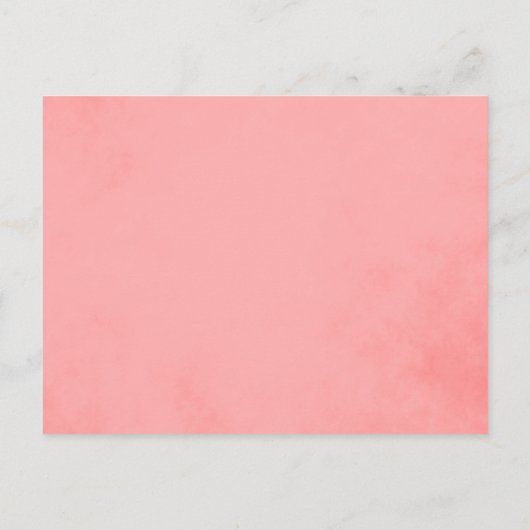 Bruidsmeisje Nodig Roze en Groene Bloemen uit Uitnodiging Briefkaart (Achterkant)