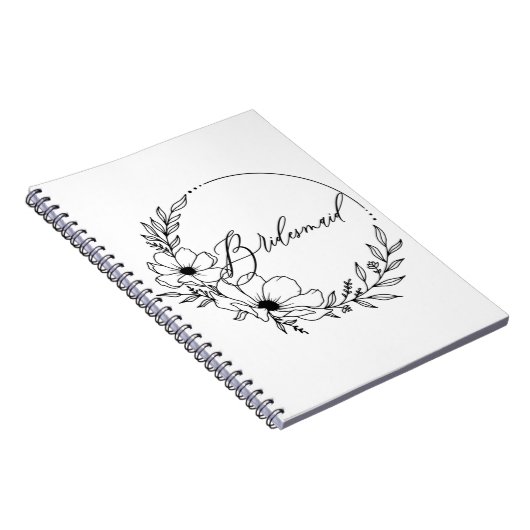 bruidsmeisje notitieboek (Rechterzijde)