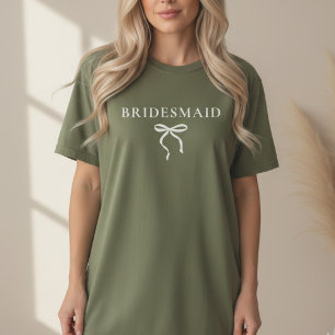 Bruidsmeisje op maat gemaakte shirt voor bruidsfee