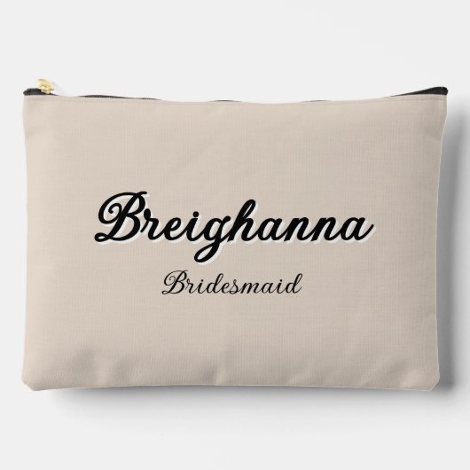 Bruidsmeisje Oud Geld Zwart + Beige Diamond Checke Etui (Voorkant)