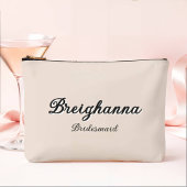 Bruidsmeisje Oud Geld Zwart + Beige Diamond Checke Etui