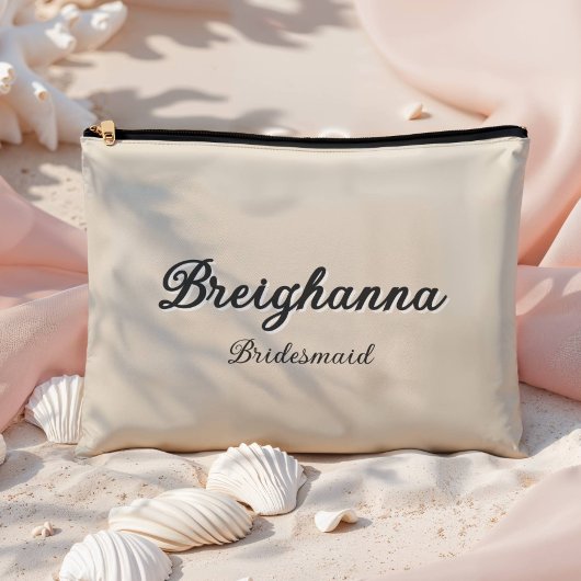 Bruidsmeisje Oud Geld Zwart + Beige Diamond Checke Etui