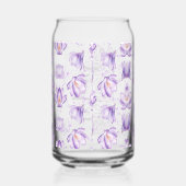 Bruidsmeisje Paarse Bloemen Blikvorm Glas (Rechts)