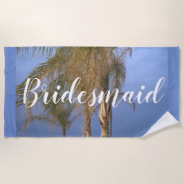 Bruidsmeisje Palmboom Strandhanddoek Strandlaken