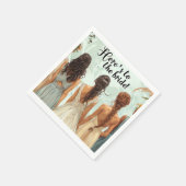 bruidsmeisje papier servet (Hoek)