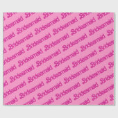 bruidsmeisje patroon cadeaupapier (Vlak)