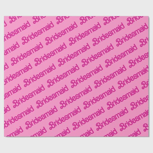 bruidsmeisje patroon cadeaupapier (Vlak)