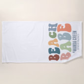 Bruidsmeisje Persoonlijke Strand Afscheid Als Meis Strandlaken (Voorkant)