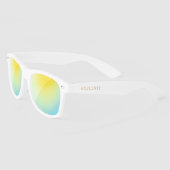 Bruidsmeisje, Persoonlijke Trouwfeest Uitnodiging Zonnebrillen (Links)