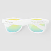 Bruidsmeisje, Persoonlijke Trouwfeest Uitnodiging Zonnebrillen (Achterkant)