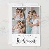 Bruidsmeisje Photo Strip 3 Afbeeldingen voorstel K Kaart (Voorkant)