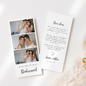 Bruidsmeisje Photo Strip 3 Afbeeldingen voorstel K Save The Date