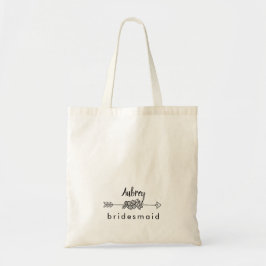 Bruidsmeisje Pijl Modern Minimalistisch Chique Scr Tote Bag