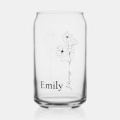 bruidsmeisje primrose februari geboorte maand bloe blikvorm glas (Voorkant)