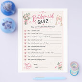Bruidsmeisje quiz flyer (Enkel)