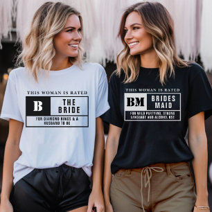 Bruidsmeisje Rating Bachelorette Party T-shirt