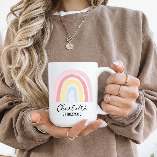 Bruidsmeisje | Regenboog Afscheidsetiquette voor d Koffiemok