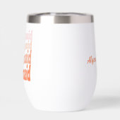 Bruidsmeisje retro oranje, gepersonaliseerd (Achterkant)