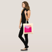 Bruidsmeisje Roze Glitterij Roos Gouden Bruiloft B Tote Bag (Voorkant (model))