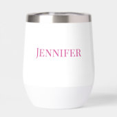 Bruidsmeisje roze modern gepersonaliseerd (Achterkant)