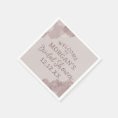 Bruidsmeisje roze roze bloemige feestservetten servet (Hoek)