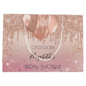 Bruidsmeisje roze rozen ballonnen groot cadeauzakje (Achterkant)