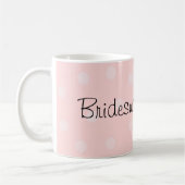 Bruidsmeisje Roze Stippen Koffiemok (Links)
