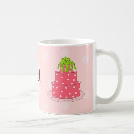 Bruidsmeisje Roze Stippen Koffiemok (Rechts)