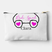 Bruidsmeisje roze zwarte duikbril hart bruidsmeisj etui (Achterkant)