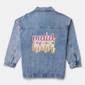 bruidsmeisje schattig vrouwen denim jacket (Achterkant)