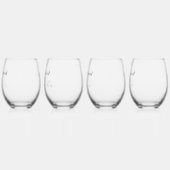 bruidsmeisje script aangepaste naam geschenken bru wijnglas zonder voet (Links)