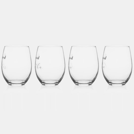 bruidsmeisje script aangepaste naam geschenken bru wijnglas zonder voet (Links)