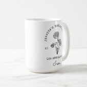 Bruidsmeisje September Aster Geboortemaand Bloem Koffiemok (Voorkant rechts)