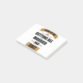 Bruidsmeisje Shirt Dronken Bachelorette Feest Huwe Post-it® Notes (Schuin)